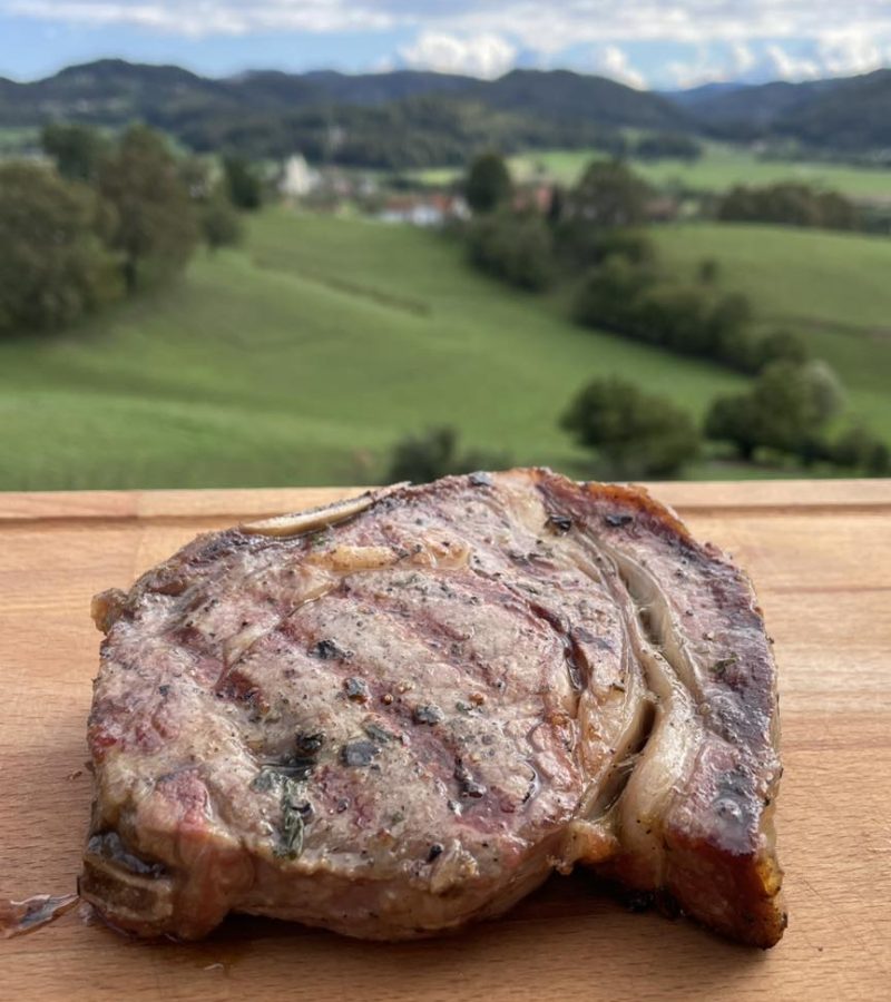 bio telečji steak žar